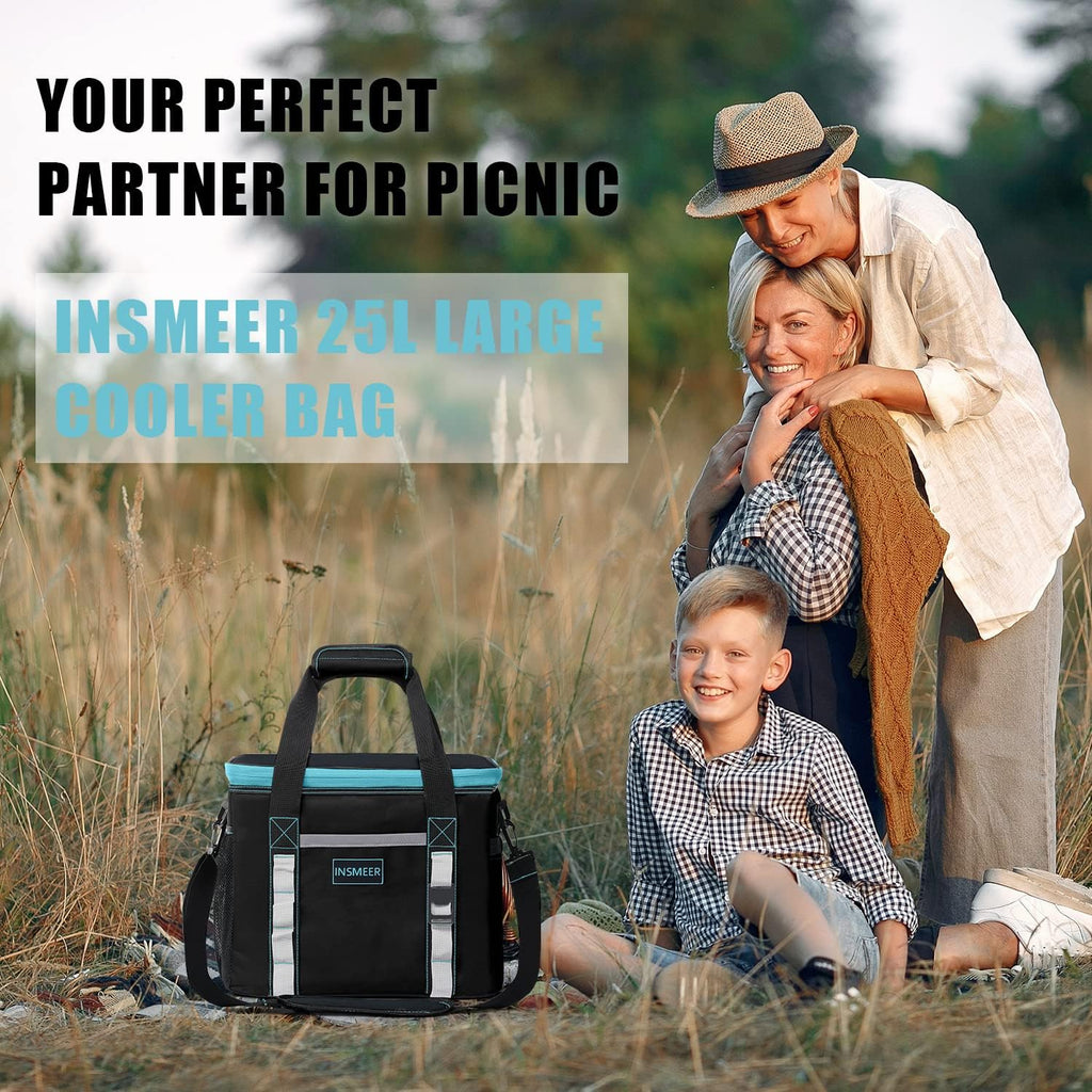 48L Large Foldable Insulated Cooler Bag – Holds 65 Cans