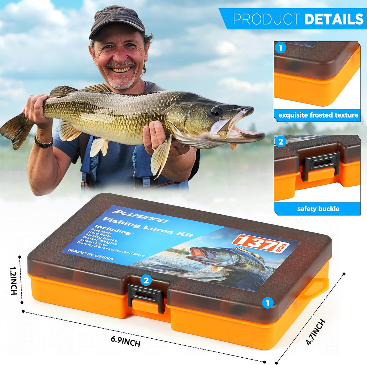 137-Piece Fishing Lure & Tackle Kit