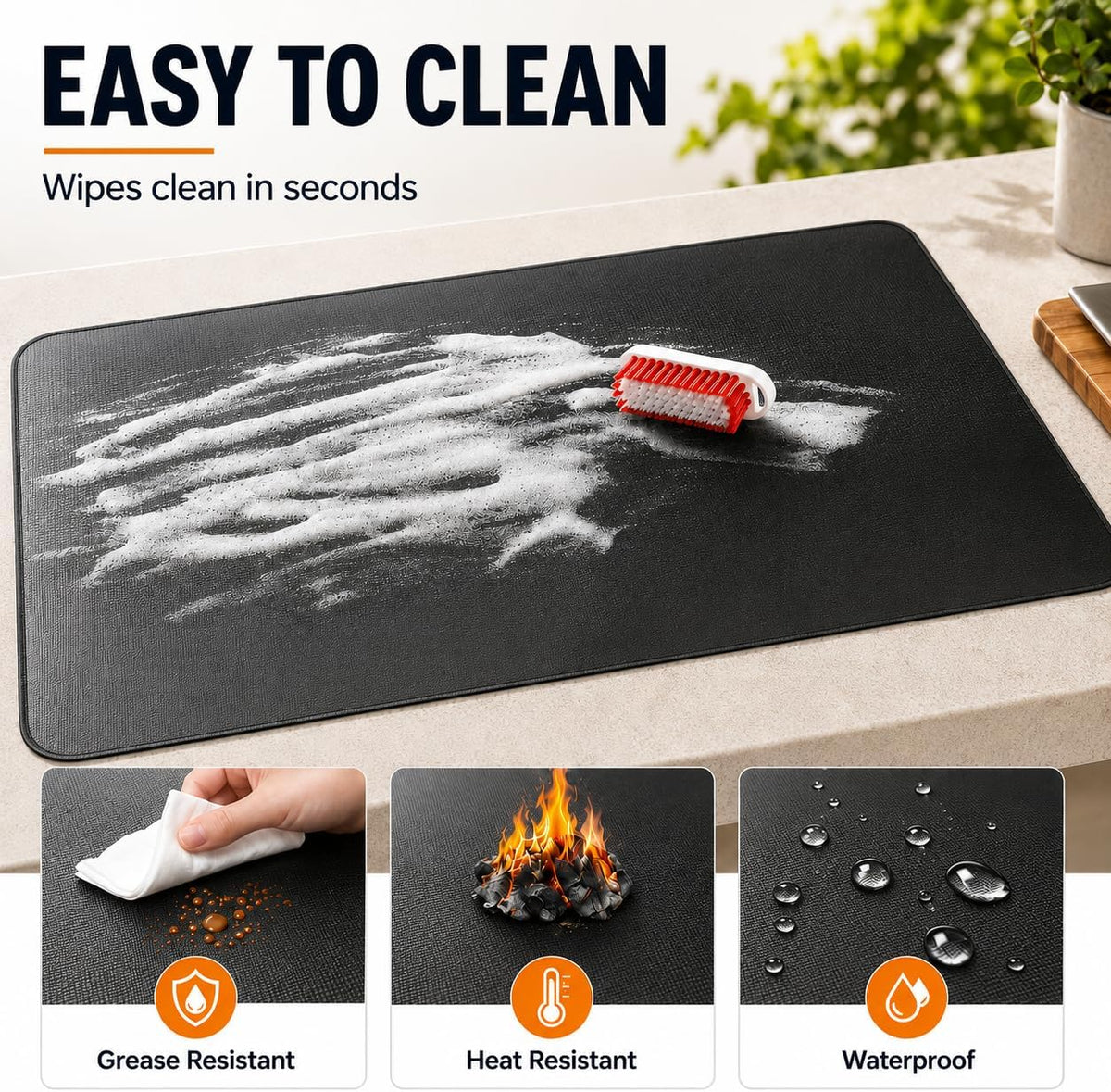 Fireproof Under-BBQ Mat – Protects Decks & Tables