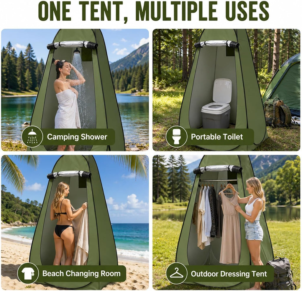 Pop-Up Privacy Shower & Toilet Tent (120 x 120 x 190 cm)