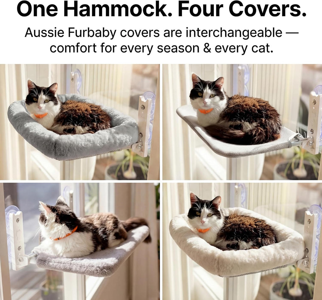 Cordless Cat Window Perch Hammock – Holds 10 kg