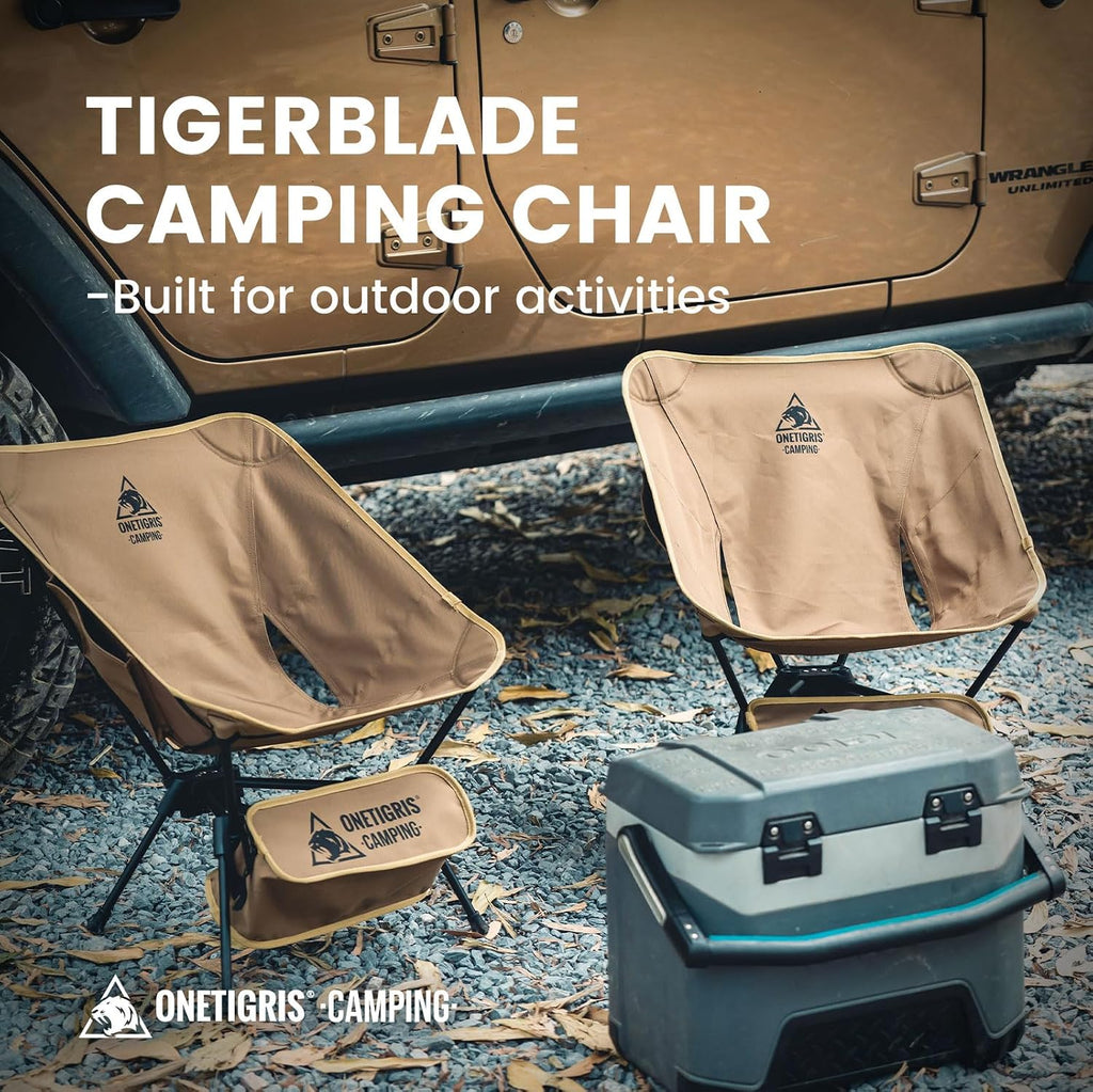 Ultralight Folding Camping Chair – 1.34 kg, Holds 150 kg