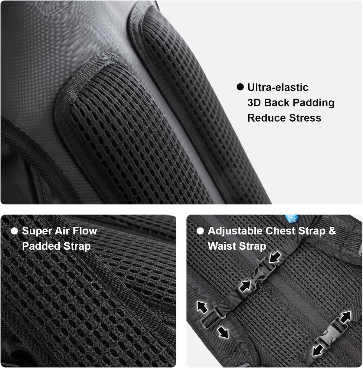 Hydration Backpack with 2L Water Bladder & Rain Cover