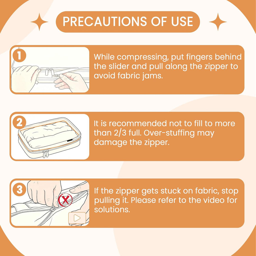 Compression Packing Cubes – 6 Piece Set