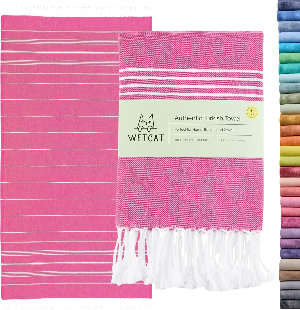 Oversized Turkish Beach Towel – 100% Cotton, Sand Free