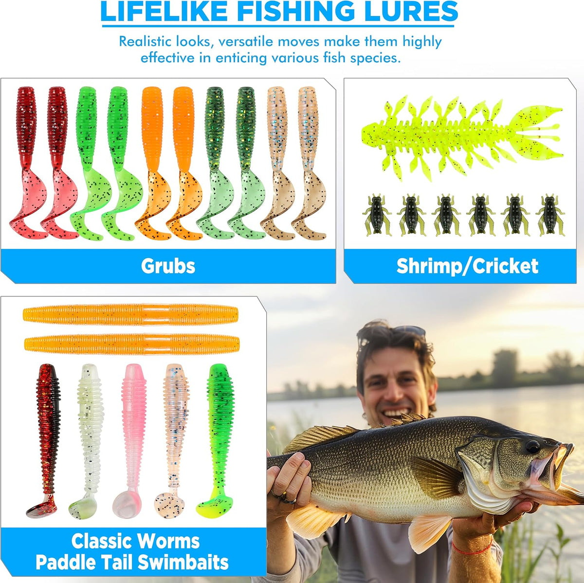 137-Piece Fishing Lure & Tackle Kit