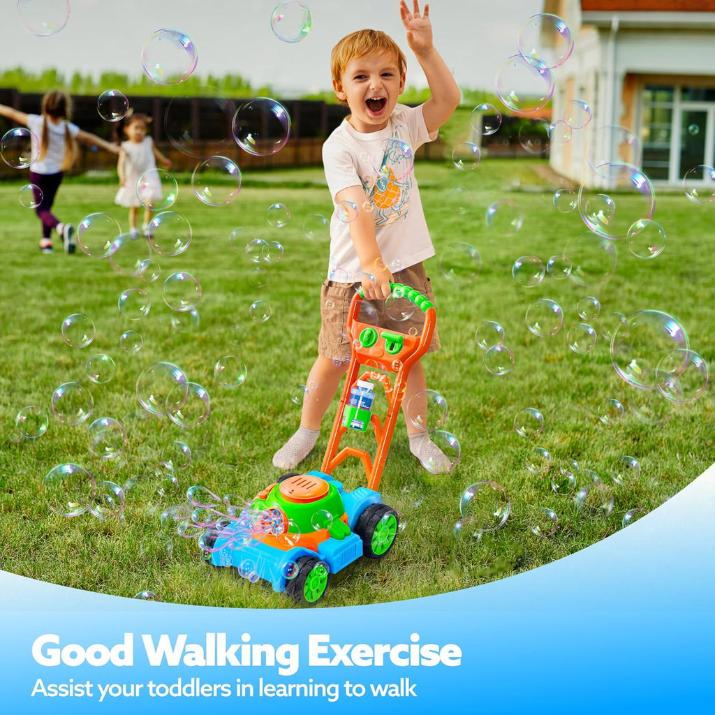 Bubble Lawn Mower Toddler Toy with Sounds