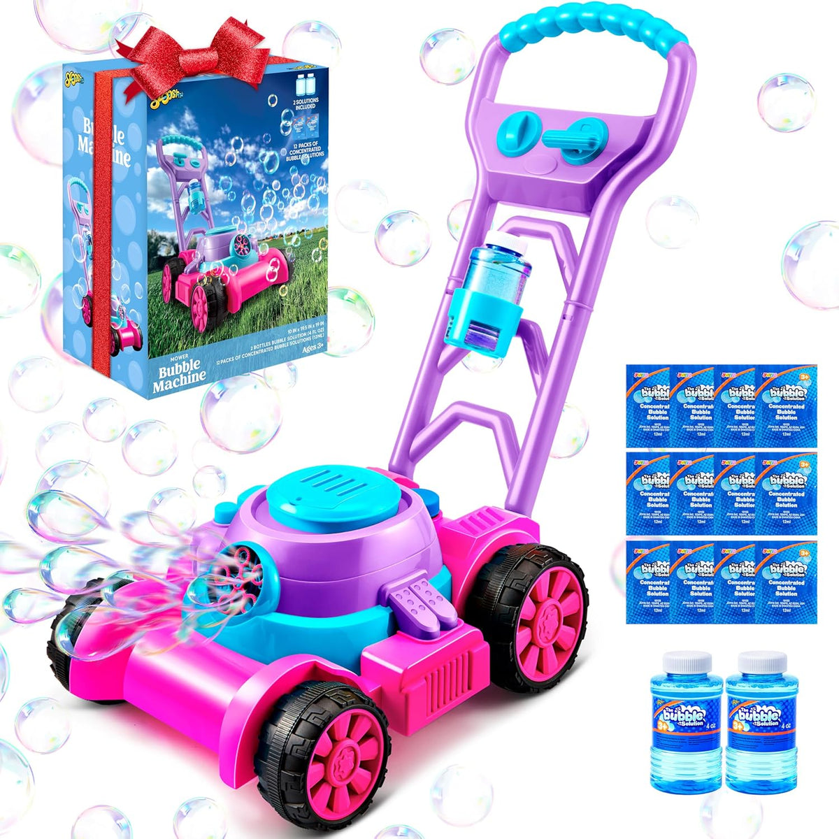 Bubble Lawn Mower Toddler Toy with Sounds