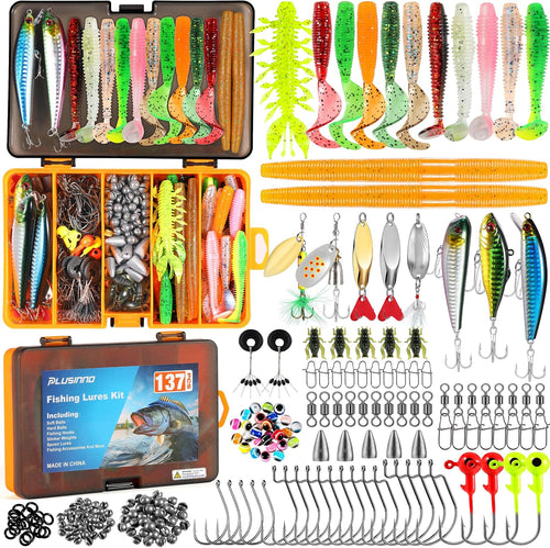 137-Piece Fishing Lure & Tackle Kit